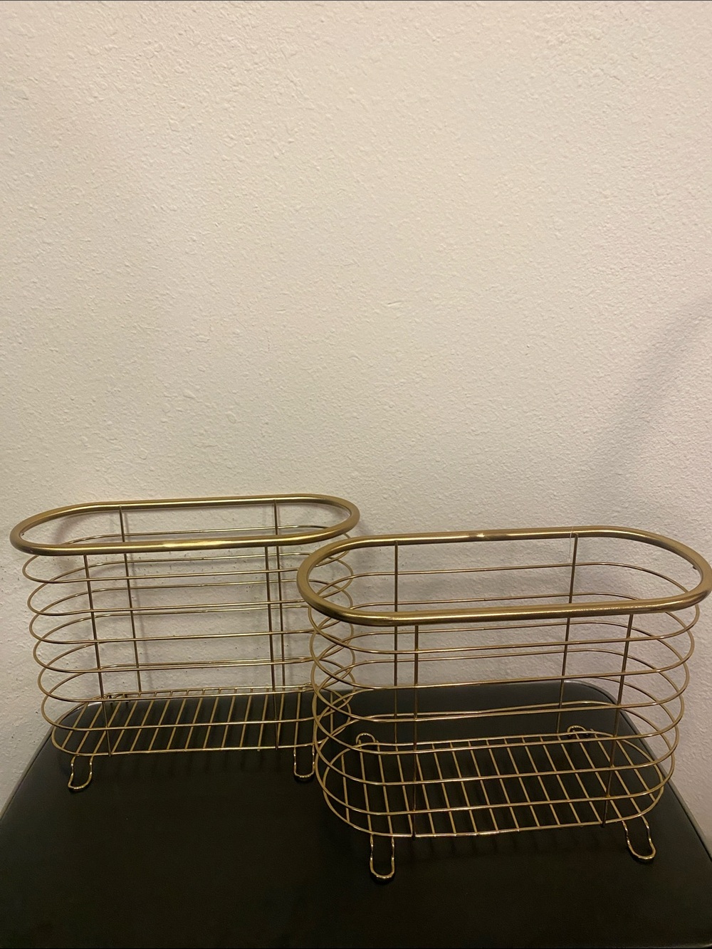 2 Chrome Wire Magazine Rack - Home Storage & Organization
